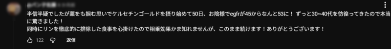 特茶ケルセチンゴールドでeGFR改善